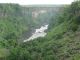 Le pont frontire entre Zimbabwe ( droite) et Zambie ( gauche).