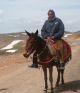 Le tout sous le regard amusé d'un cavalier sur sa mule.